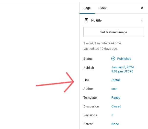 Image Detail Page Edit